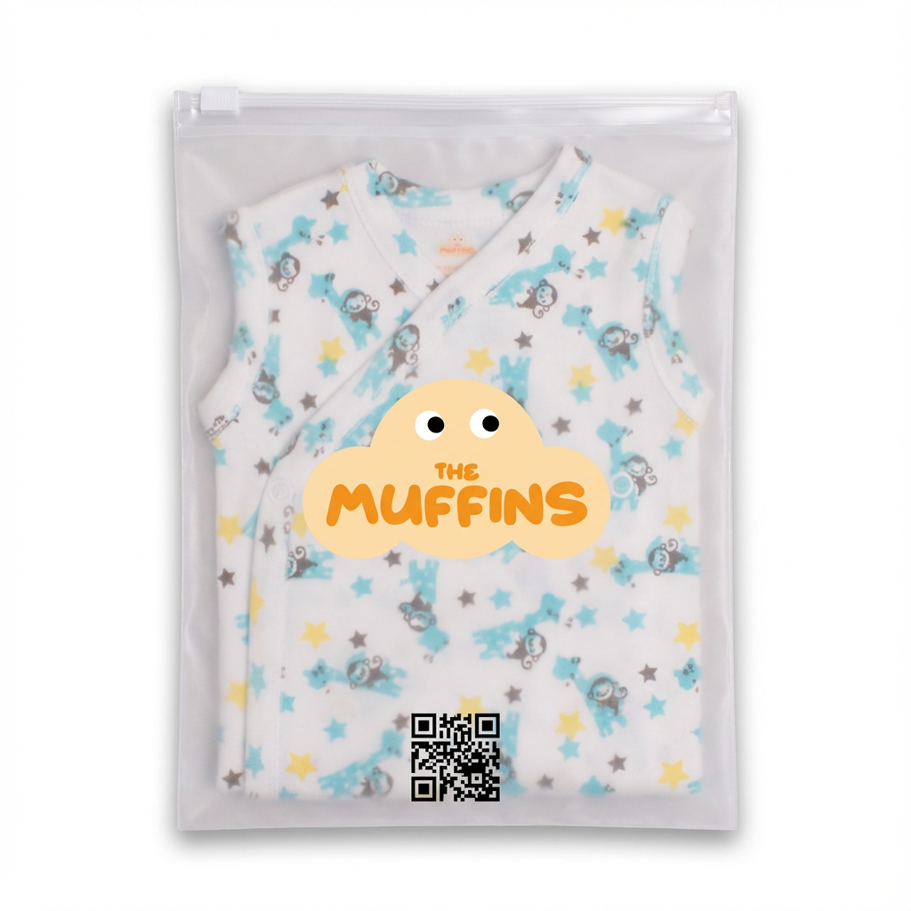 Printed Cotton Baby Sleeveless Sidesnap Bodysuit – 1 Pack - Image 20