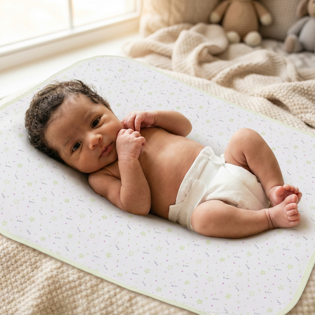 Printed Cotton Baby Blanket (Double-sided with hood) - Image 16