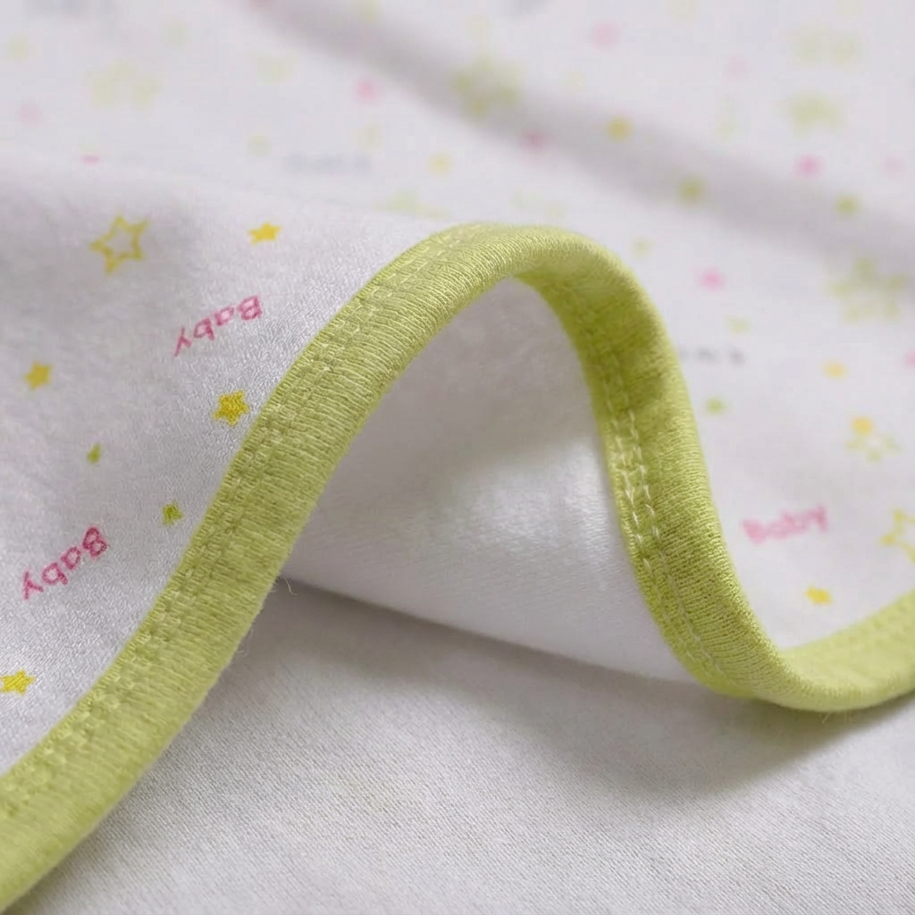 Printed Cotton Baby Blanket (Double-sided with hood) - Image 18