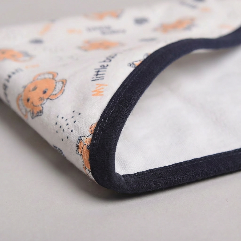 Printed Cotton Baby Blanket (Double-sided with hood) - Image 28