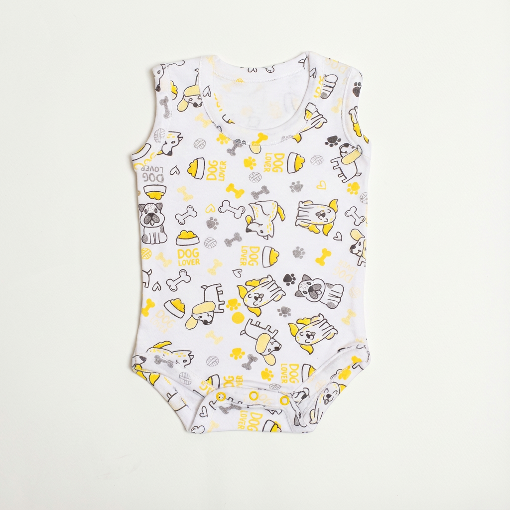 Printed Cotton Baby Sleeveless Bodysuit – 1 Pack - Image 15