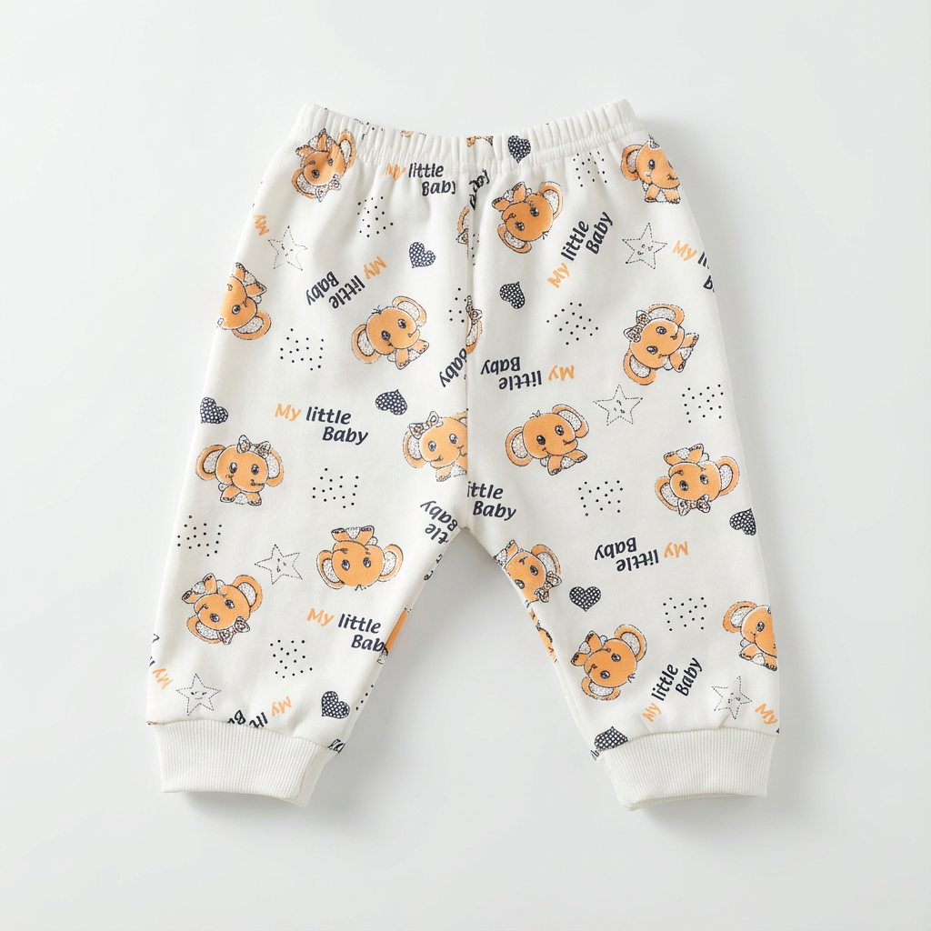 Printed Cotton Baby Pants – 1 Pack - Image 3