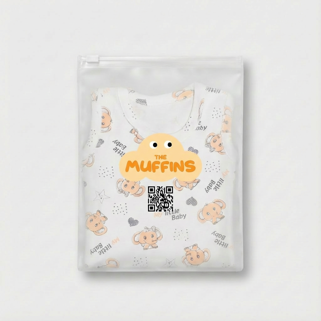 Printed Cotton Baby Sleeveless Bodysuit – 1 Pack - Image 28