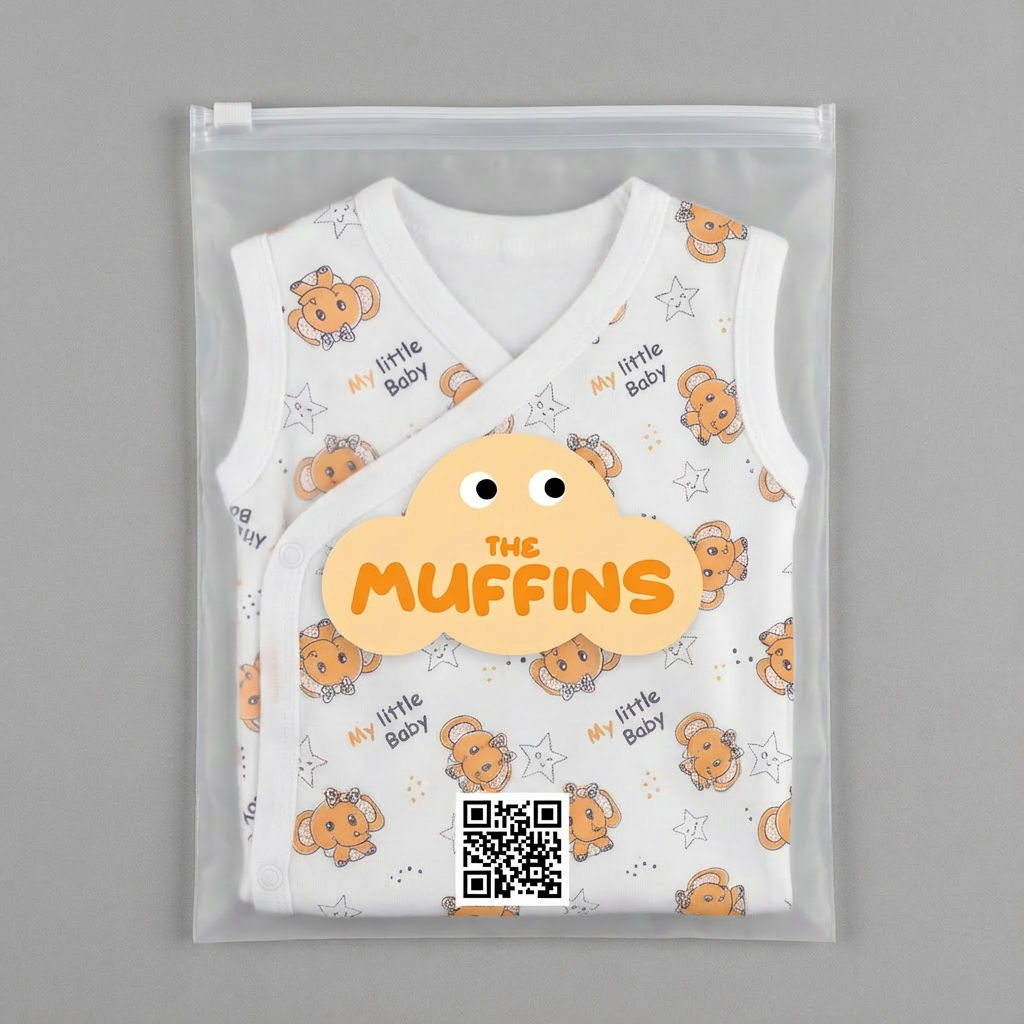 Printed Cotton Baby Sleeveless Sidesnap Bodysuit – 1 Pack - Image 26