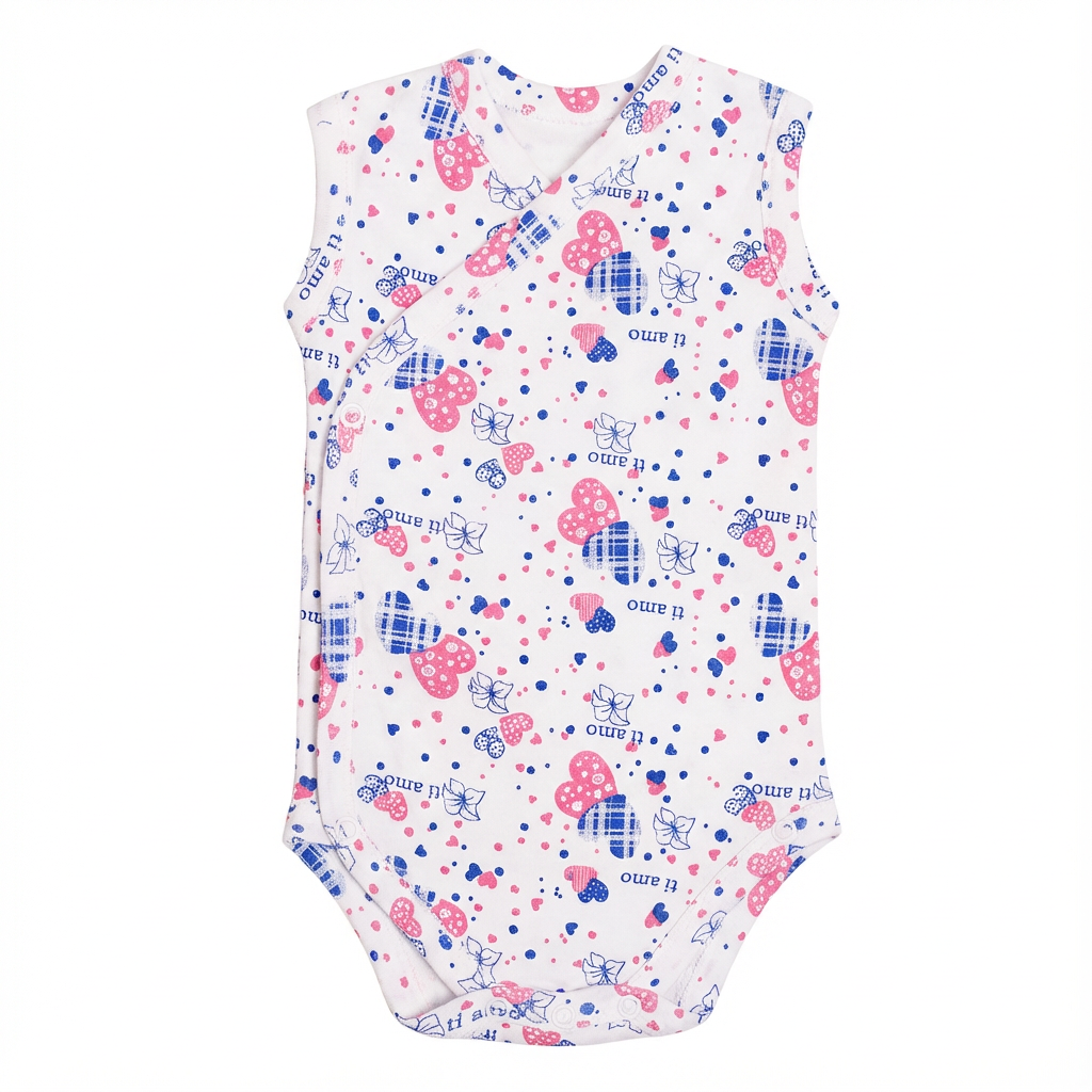 Printed Cotton Baby Sleeveless Sidesnap Bodysuit— Build Your 3-Pack - Image 4