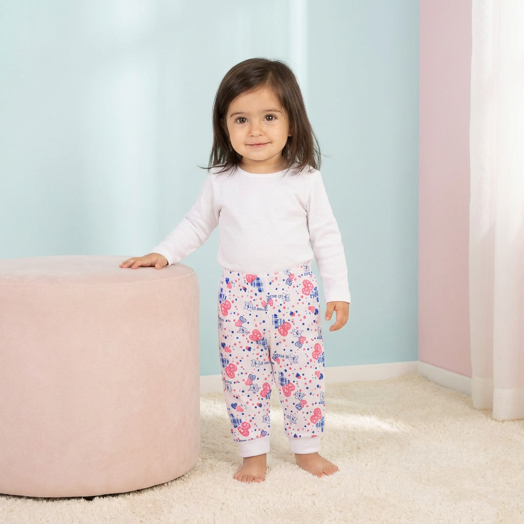 Printed Cotton Baby Pants – 1 Pack - Image 35