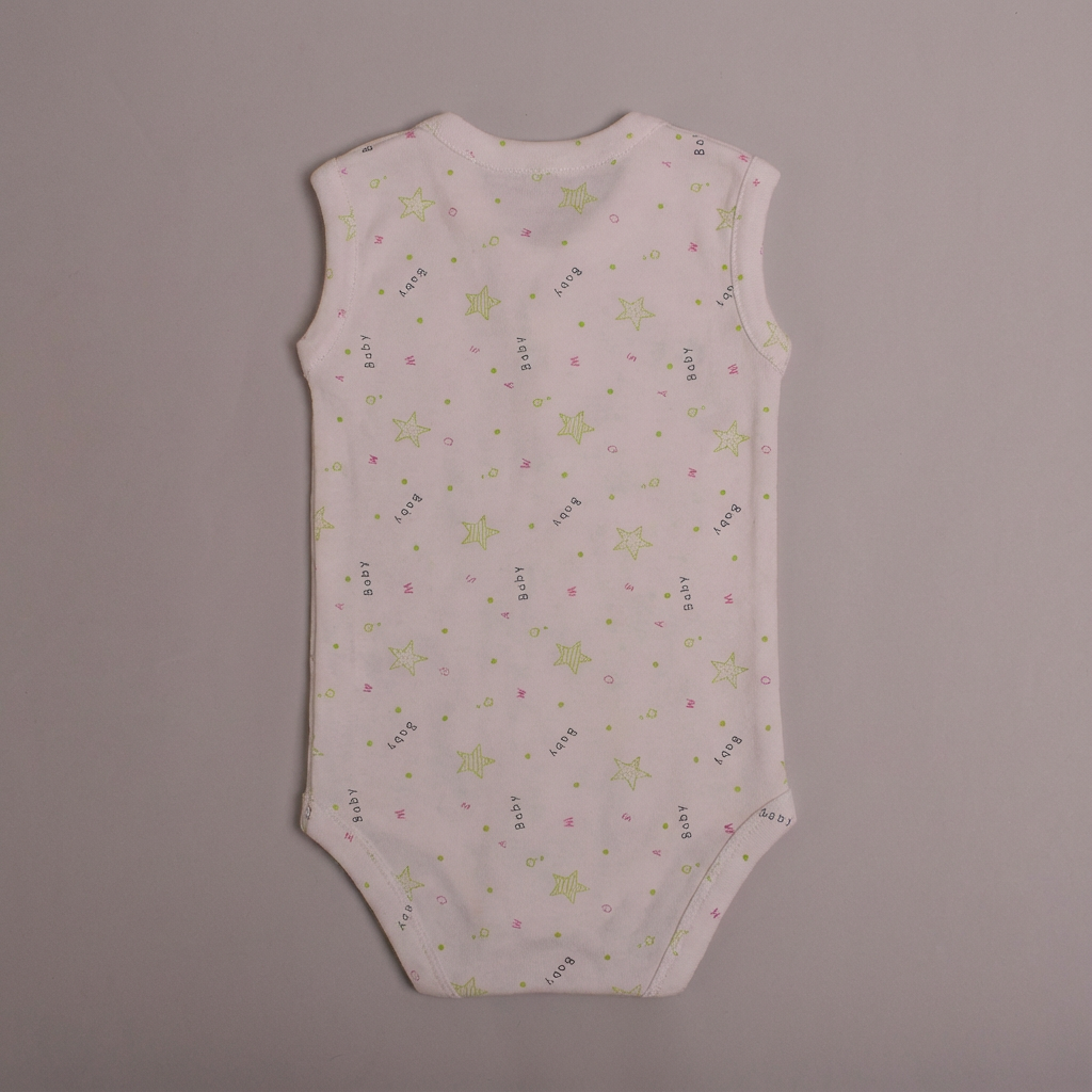 Printed Cotton Baby Sleeveless Sidesnap Bodysuit – 1 Pack - Image 33
