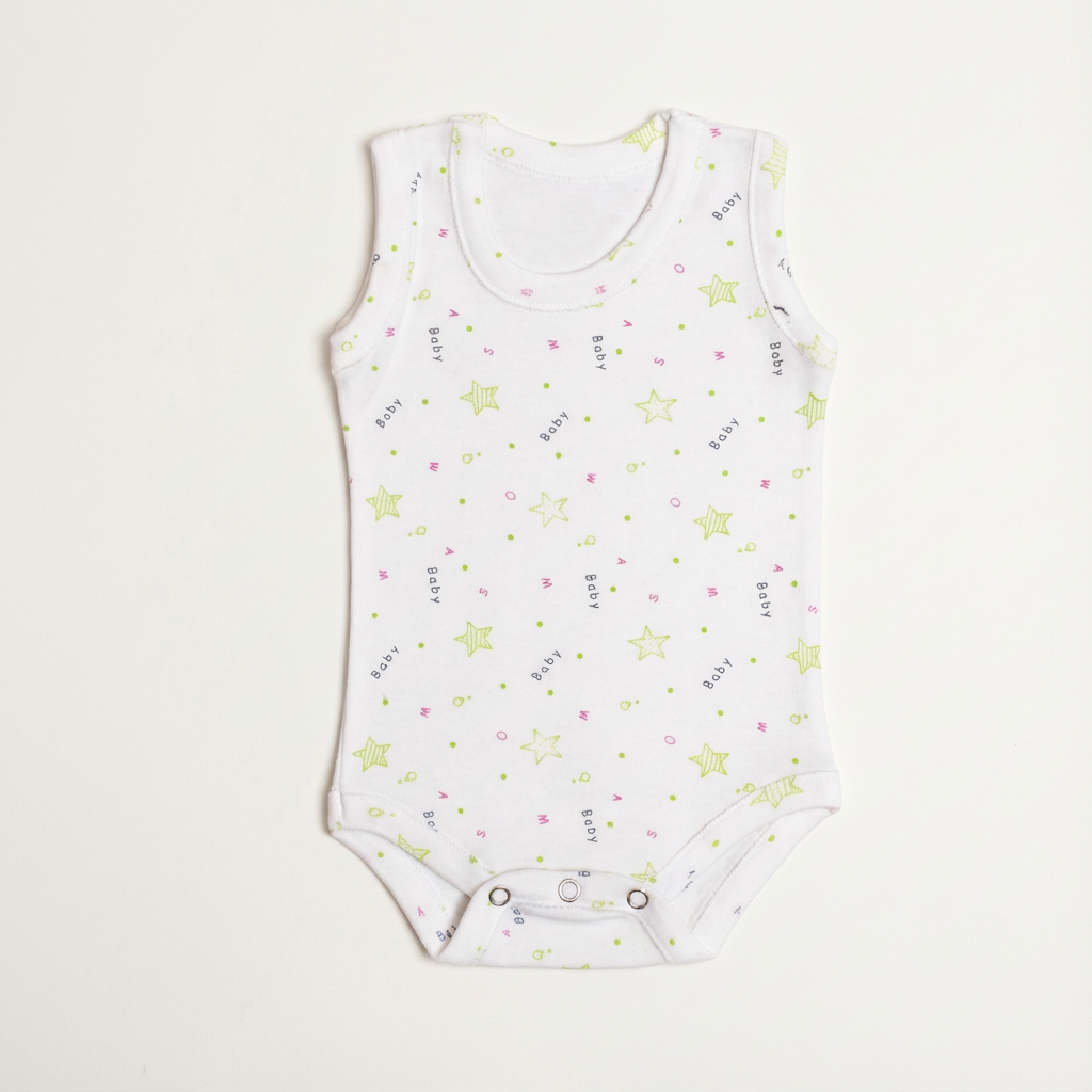 Printed Cotton Baby Sleeveless Bodysuit – 1 Pack - Image 37