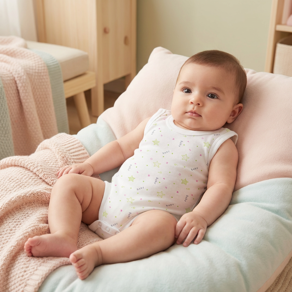 Printed Cotton Baby Sleeveless Bodysuit – 1 Pack - Image 41