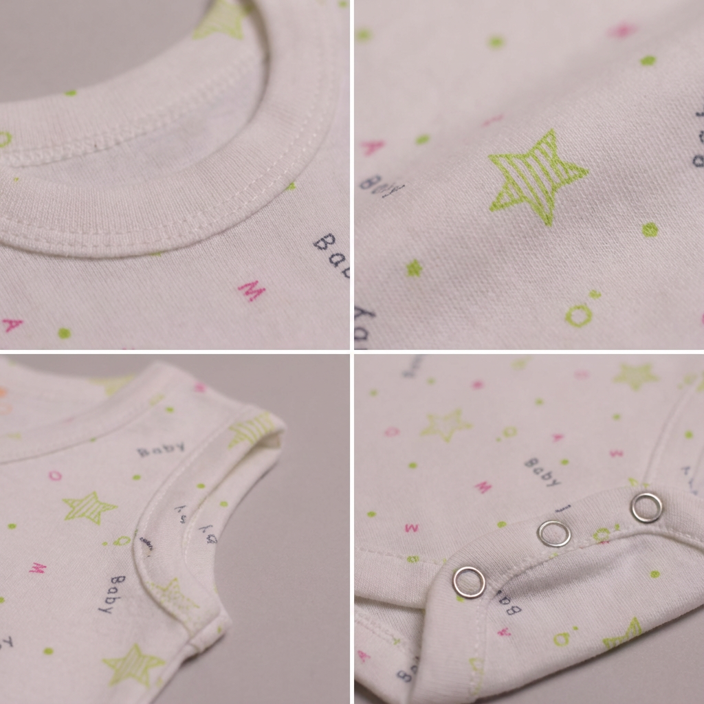 Printed Cotton Baby Sleeveless Bodysuit – 1 Pack - Image 42