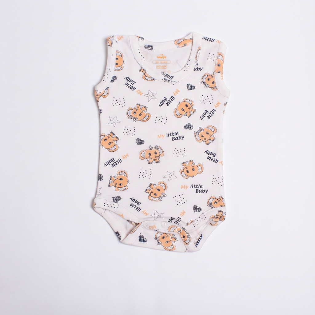 Printed Cotton Baby Sleeveless Bodysuit – 1 Pack - Image 29