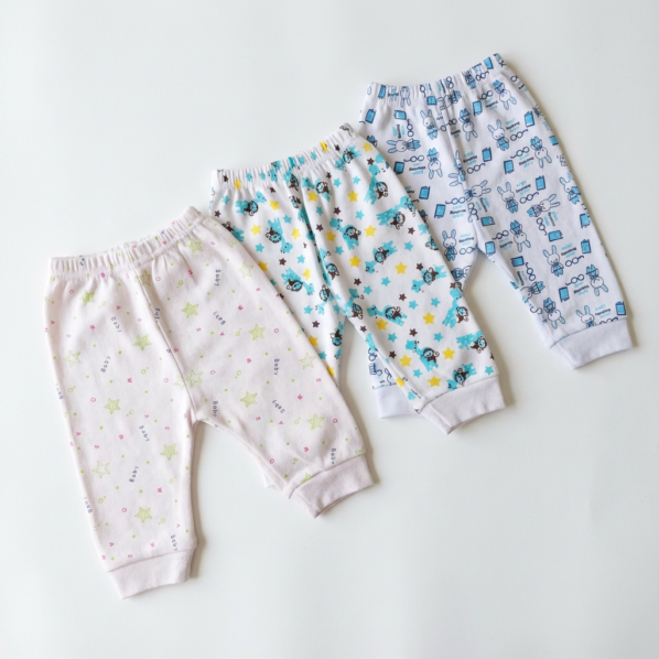 Printed Cotton Baby Pants — Build Your 3-Pack