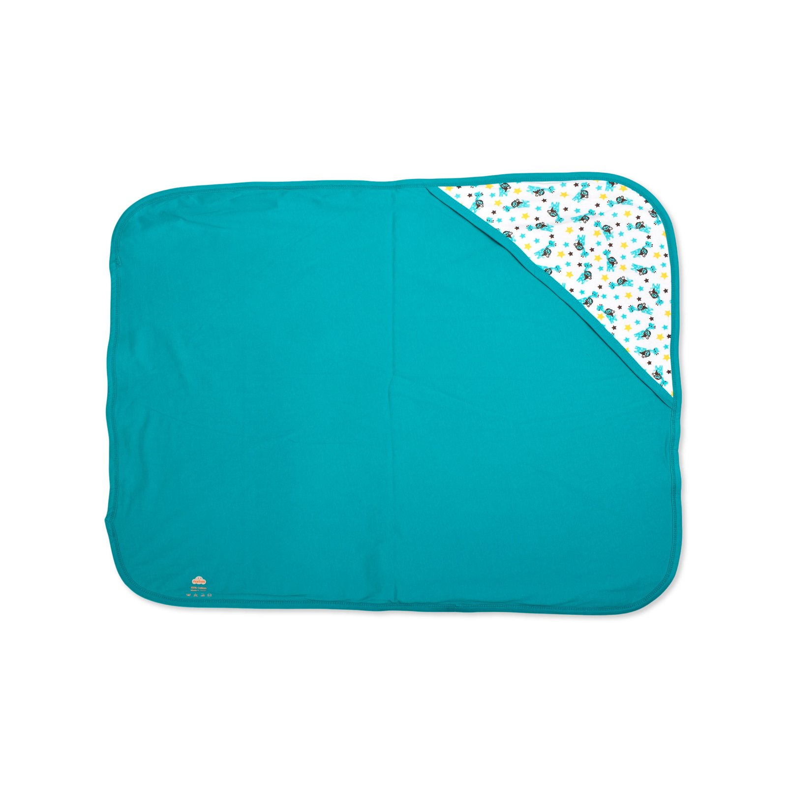 Printed Cotton Baby Hooded Blanket – Double-Sided - Image 19