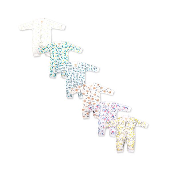 Printed Cotton Baby Jumpsuit – Build Your 3-Pack